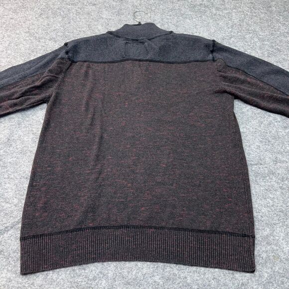 Buckle Black Sweater Mens Large Athletic Fit Colorblock 1/4 Zip Sweatshirt - Picture 8 of 8